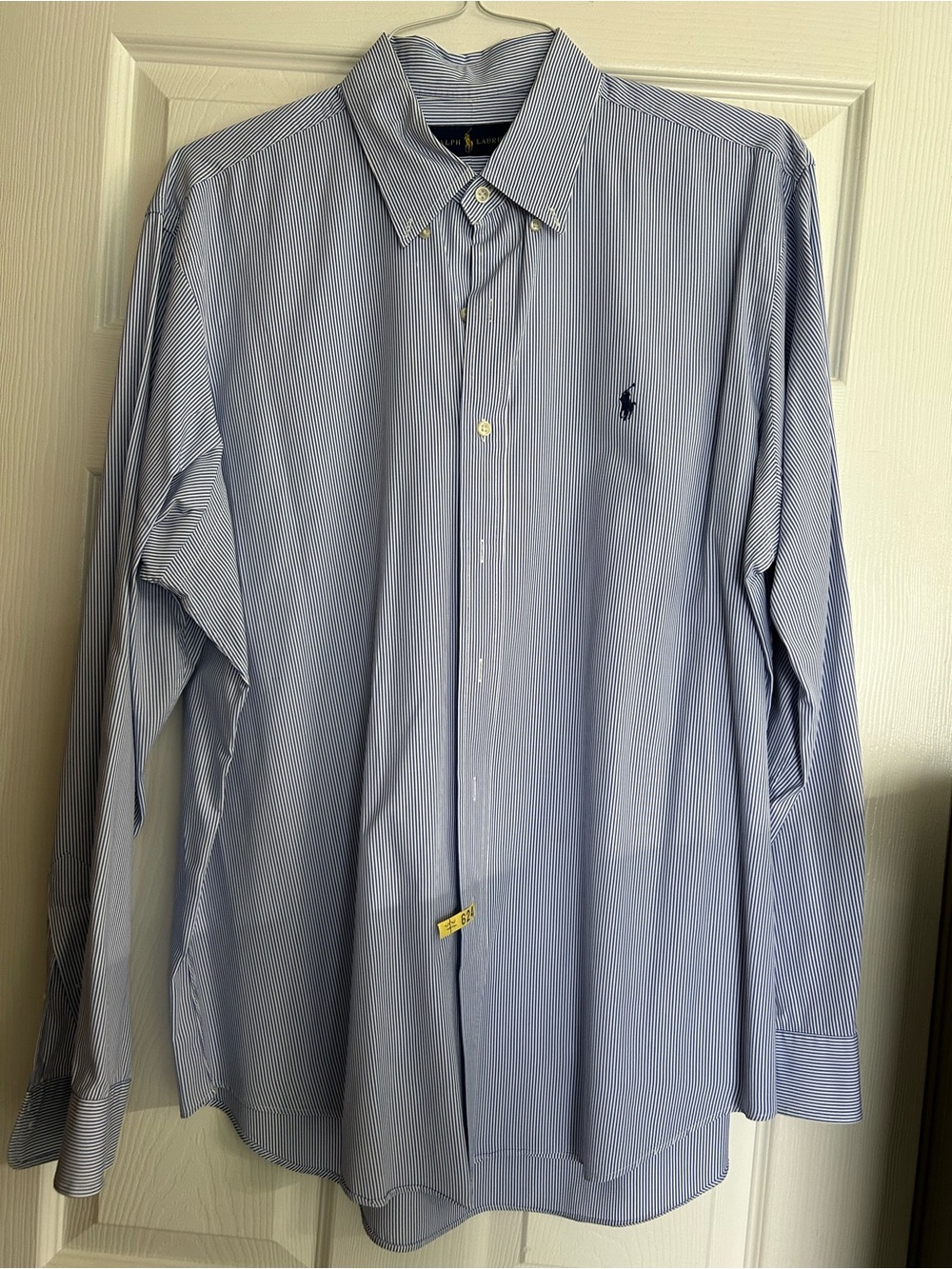 Ralph Lauren Light Blue & White Pinstripe Dress Shirt